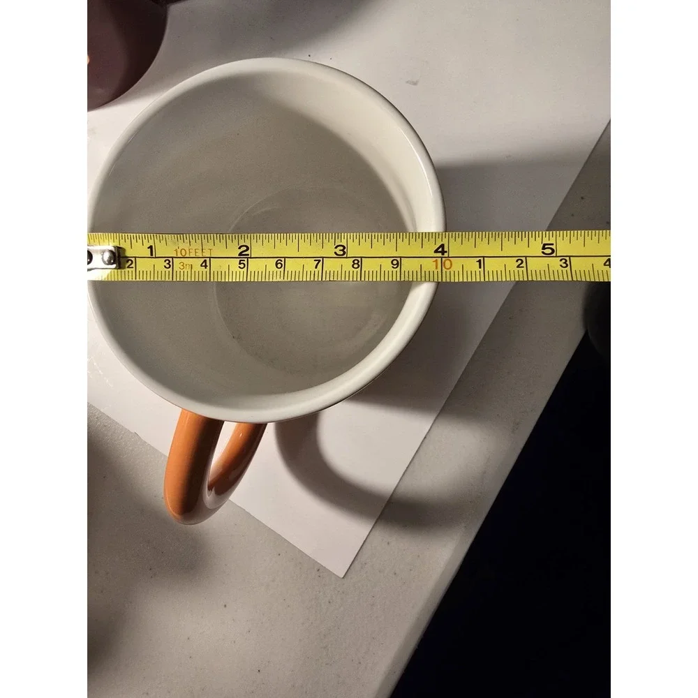 Room Essentials Stoneware Mug Sooo Fire Orange With White Letters 4